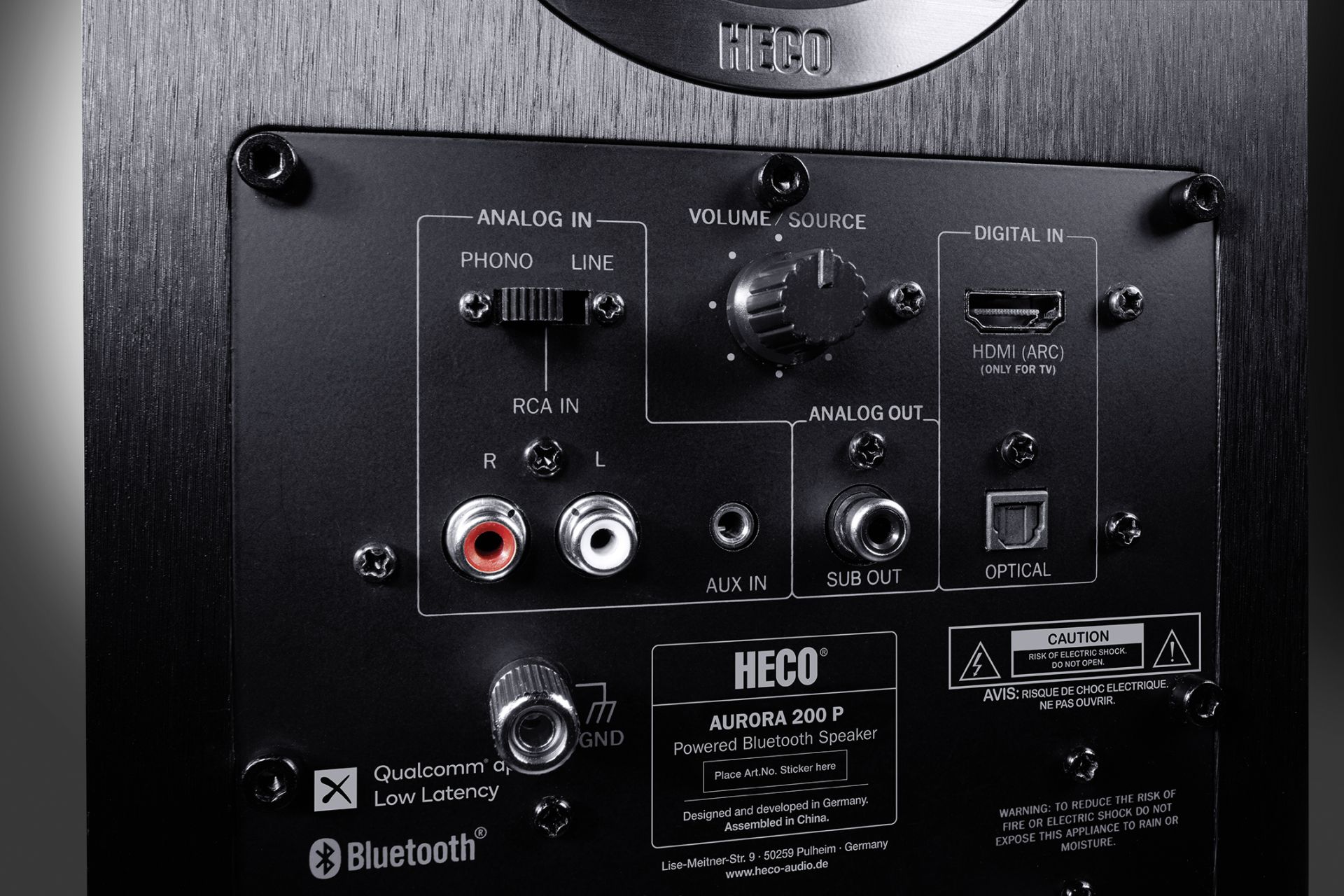 Aurora 200 P, Powerful active speaker in a compact design
